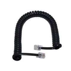 Lodalink Telephone Handset Coiled Cord Cable Telephone Spiral Cable 6ft Black