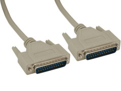Lodalink DB25 Male to Male Serial RS232 Cable