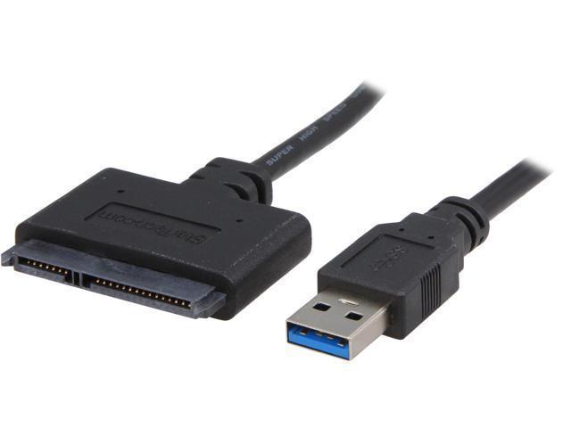 Lodalink USB 3.0 to 2.5" SATA III Hard Drive Adapter Cable W/ UASP, BLACK