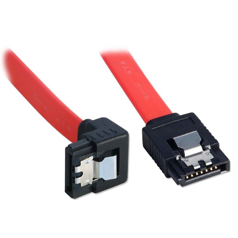 Lodalink SATA Cable - Latching, Right-Angled (90°) Connector
