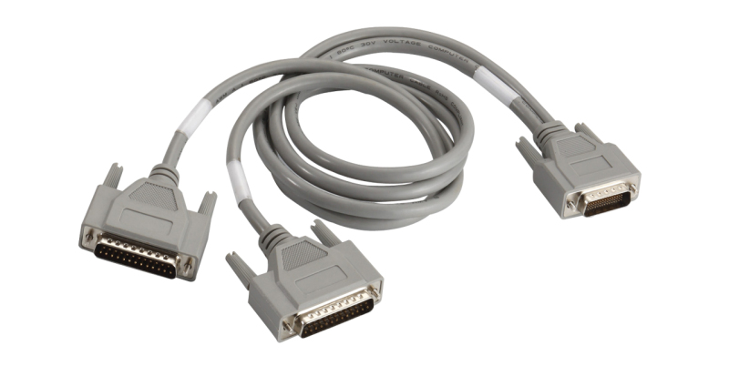 Lodalink LFH60P Male to Dual (2) DB25 Male RS232 SCSI Y Cable, UL Approved