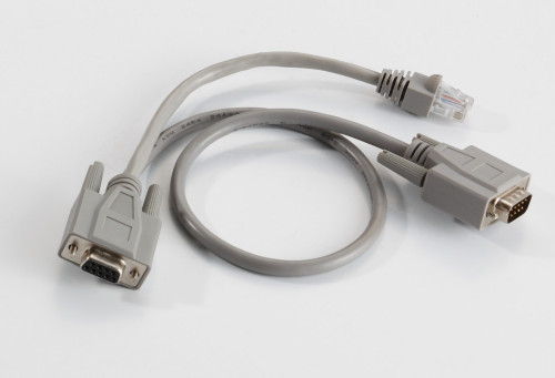 Lodalink Console Rollover Cable DB 9pin Male to DB 9pin Female with RJ45 Ethernet Extension Cable, UL