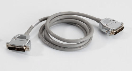 Lodalink DB25 Male to Male Cable with Molded Hoods &amp; Thumbscrews, Gray PVC Jacket