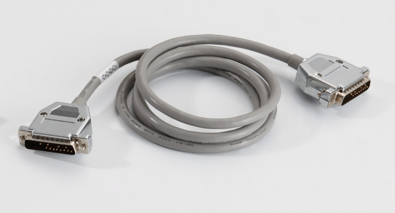 Lodalink DB25 Male to Male Cable with Molded Hoods & Thumbscrews, Gray PVC Jacket