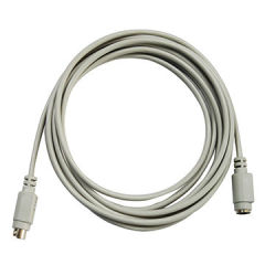 Lodalink Mini DIN 6-pin Male to Mini DIN 6-pin Male PS/2 Cable, Beige, UL Aprroved