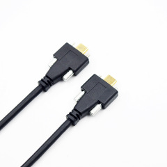 Lodalink Customized USB-C 3.1 Male to Male Cable with Screw Locking