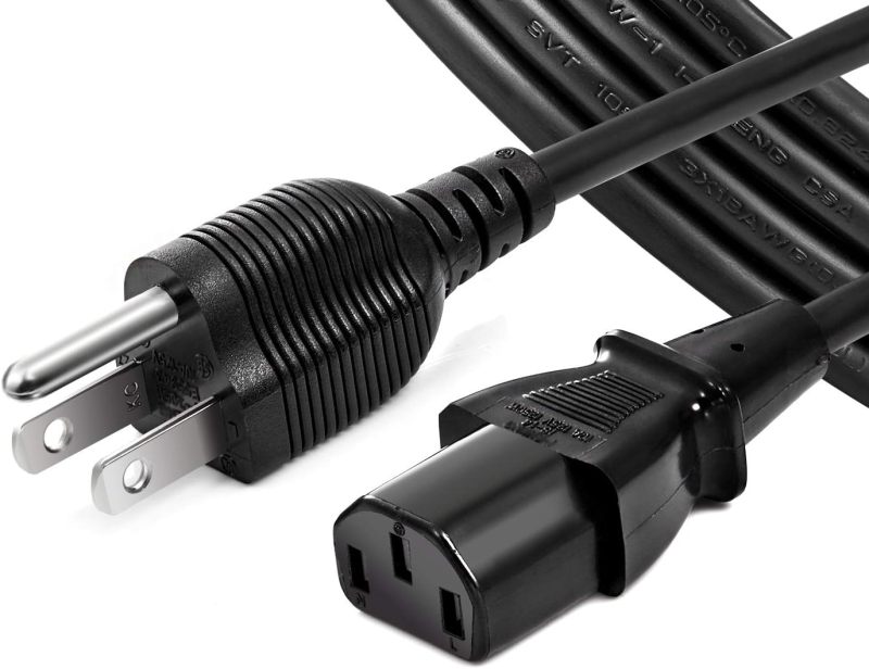 Lodalink AC Power Cord 3/6/10ft UL Listed 3 Prong for Personal Computer,Vizio,PC Monitor