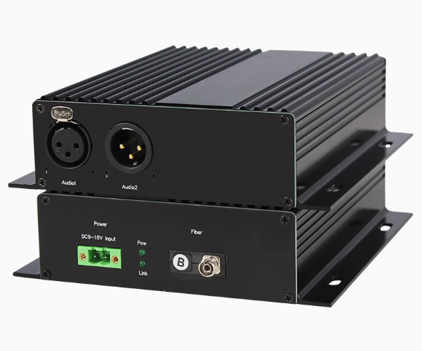 Lodalink Single Channel Balanced XLR Bidirectional Audio over ST/SC/FC/LC Fiber Extender