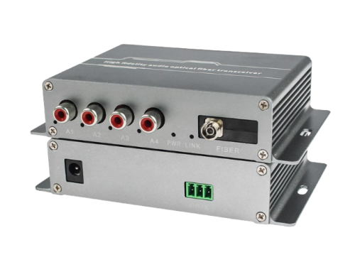 Lodalink 4 Channel Audio RCA to ST/SC/FC/LC Fiber Optic Extender
