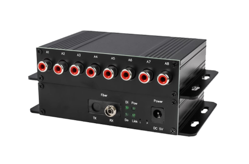 Lodalink 8 Channel Audio RCA to ST/SC/FC/LC Fiber Optic Extender