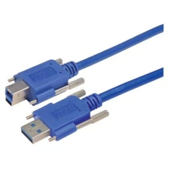 Lodalink Industrial Grade USB 3.0 Cable, Type A to M Male with Thumbscrew Hardware