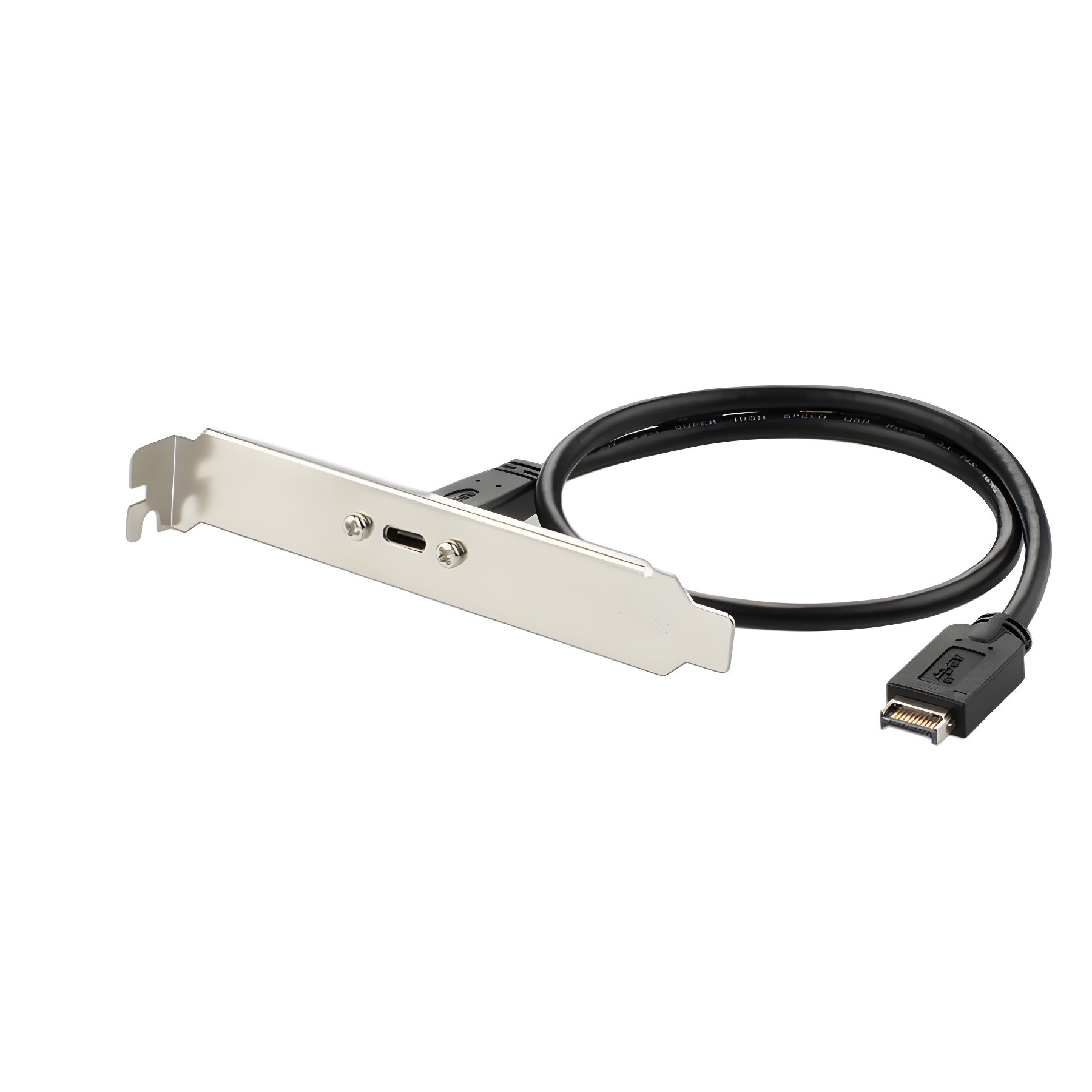 Lodalink USB 3.1 Type E to Tye C Front Panel Mount Cable, 20Gbps,