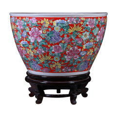 Luxury Large Chinese Colorful Porcelain Ceramic Plant Pots For Garden