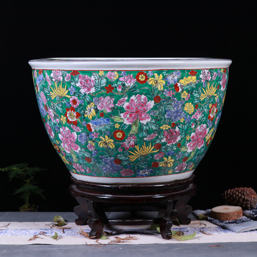 Luxury Large Chinese Colorful Porcelain Ceramic Plant Pots For Garden
