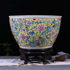 Luxury Large Chinese Colorful Porcelain Ceramic Plant Pots For Garden