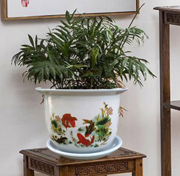 Chinese colorful ceramic porcelain flower pots planter for wholesale