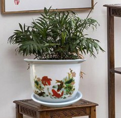 Chinese colorful ceramic porcelain flower pots planter for wholesale