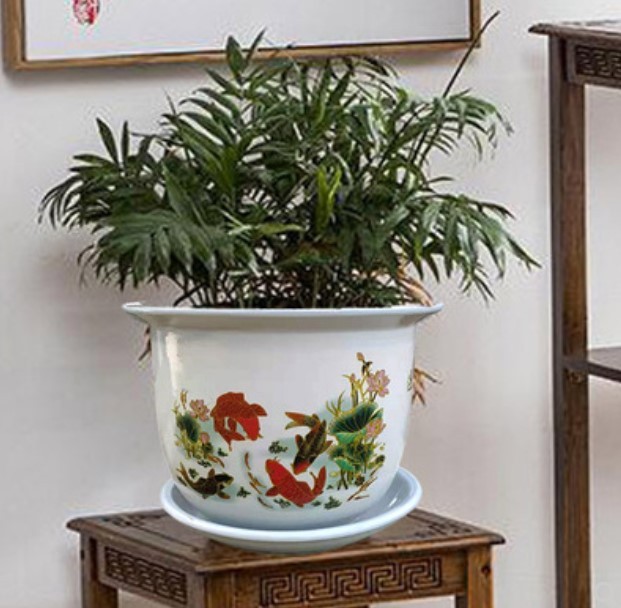 Chinese colorful ceramic porcelain flower pots planter for wholesale