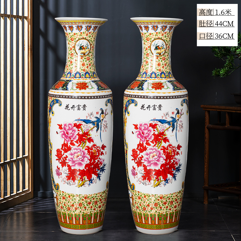 Large Chinese Hand Painted Dragon Ceramic Blue and White Porcelain Floor Vases
