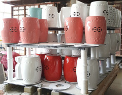 Factory Direct Solid Color Chinese Porcelain Ceramic Stool Garden Seats
