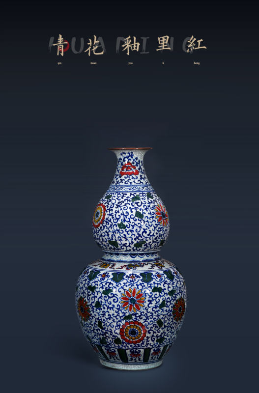 Large Chinese Hand Painted Dragon Ceramic Blue and White Porcelain Floor Vases