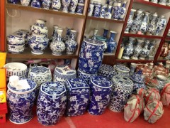 Wholesale Chinese Hand Painted Blue and White Porcelain Ceramic Stool Garden Seat