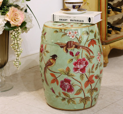 Wholesale Flower Bird Design Chinese Porcelain Ceramic Stool Garden Seat Endtable