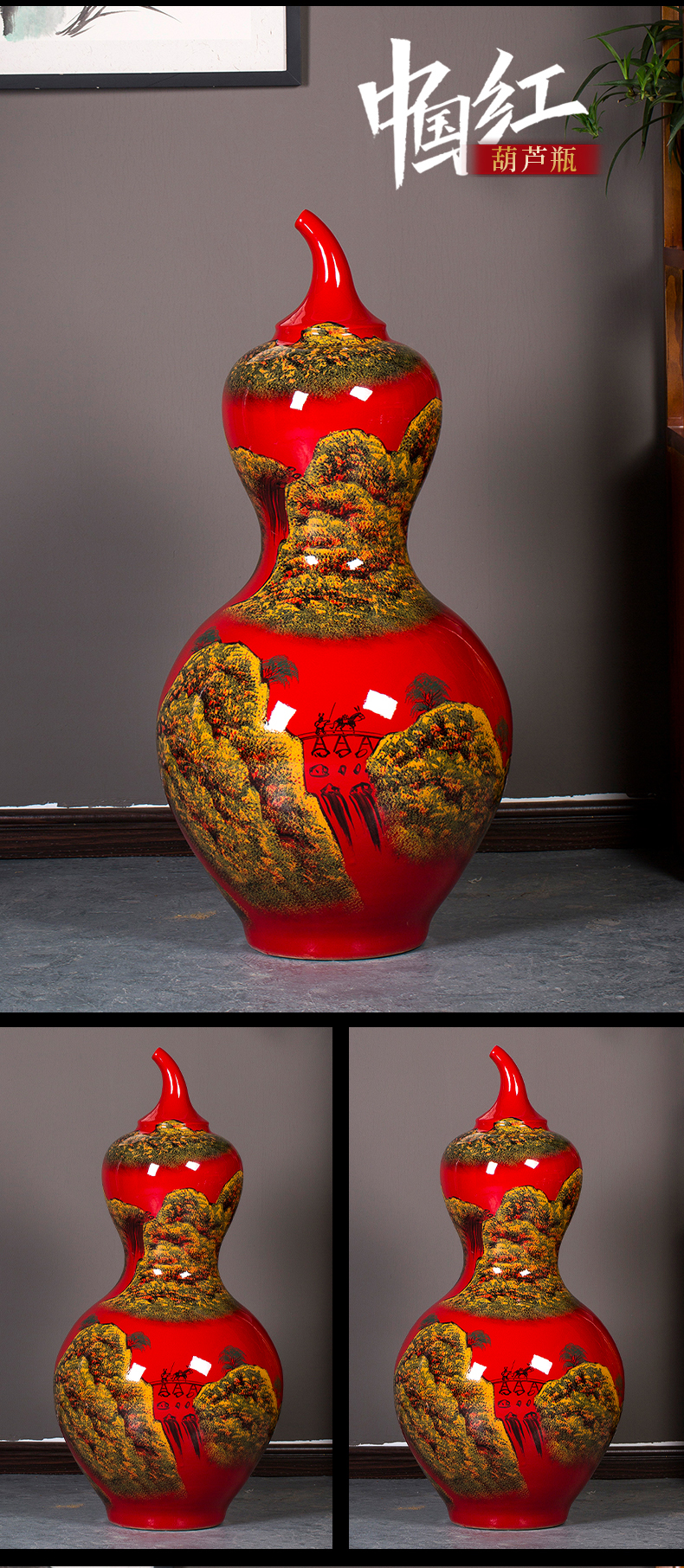 Large Chinese Hand Painted Dragon Ceramic Blue and White Porcelain Floor Vases