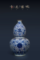 Large Chinese Hand Painted Dragon Ceramic Blue and White Porcelain Floor Vases