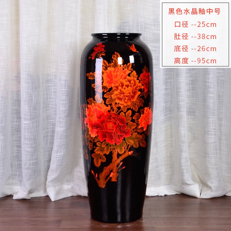 Large Chinese Hand Painted Dragon Ceramic Blue and White Porcelain Floor Vases