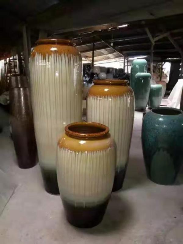 HIGH temperature fired porcelain luxury large outdoor decorative vases