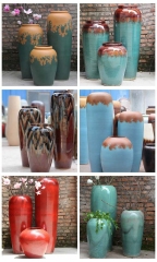 HIGH temperature fired porcelain luxury large outdoor decorative vases