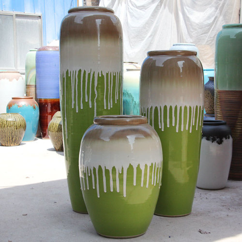 HIGH temperature fired porcelain luxury large outdoor decorative vases