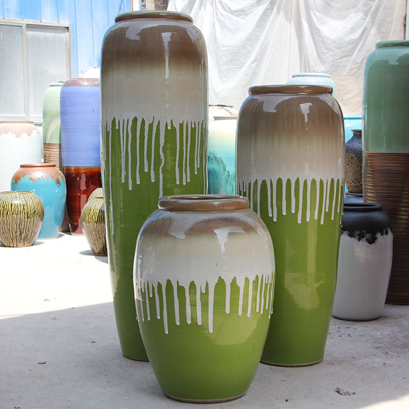 HIGH temperature fired porcelain luxury large outdoor decorative vases