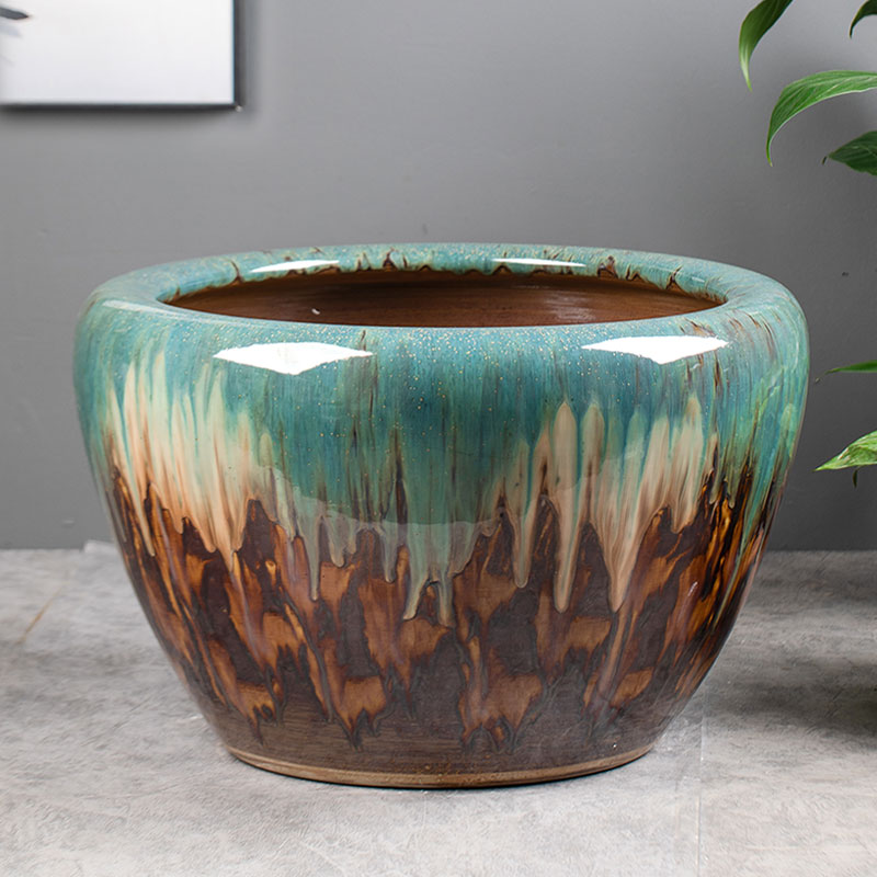 Luxury Large Chinese Colorful Porcelain Ceramic Plant Pots For Garden