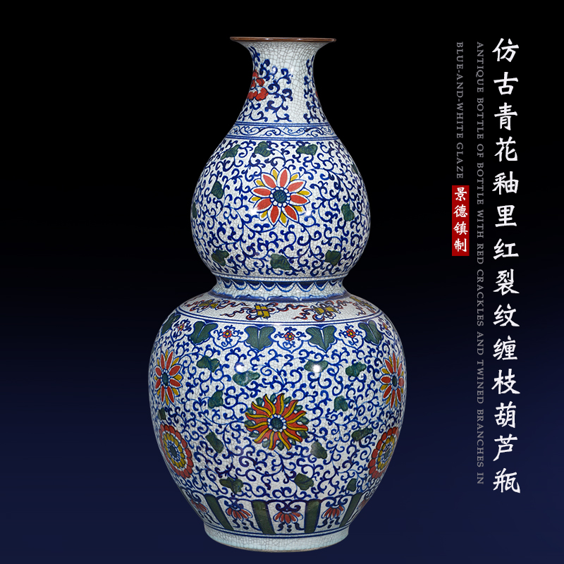 Large Chinese Hand Painted Dragon Ceramic Blue and White Porcelain Floor Vases