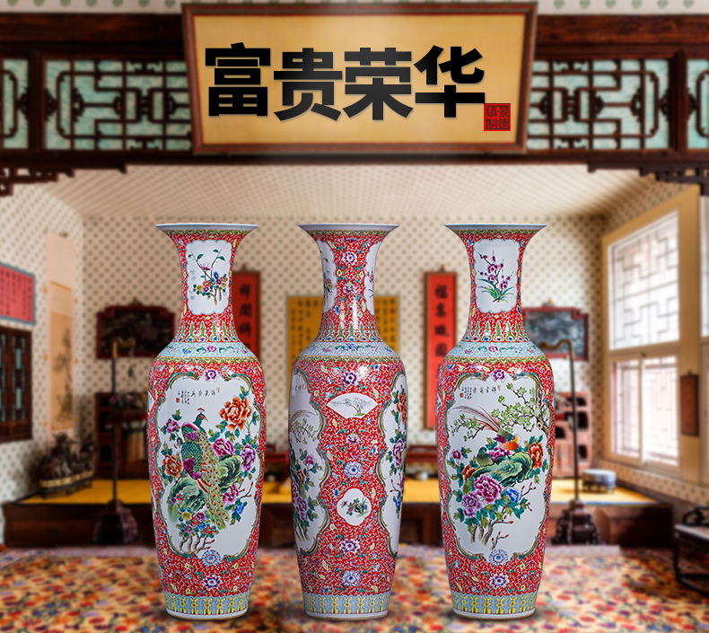 Large Chinese Hand Painted Dragon Ceramic Blue and White Porcelain Floor Vases