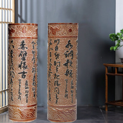 Large Chinese Hand Painted Dragon Ceramic Blue and White Porcelain Floor Vases