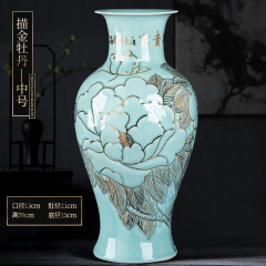 Large Chinese Hand Painted Dragon Ceramic Blue and White Porcelain Floor Vases
