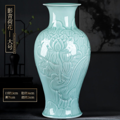 Large Chinese Hand Painted Dragon Ceramic Blue and White Porcelain Floor Vases