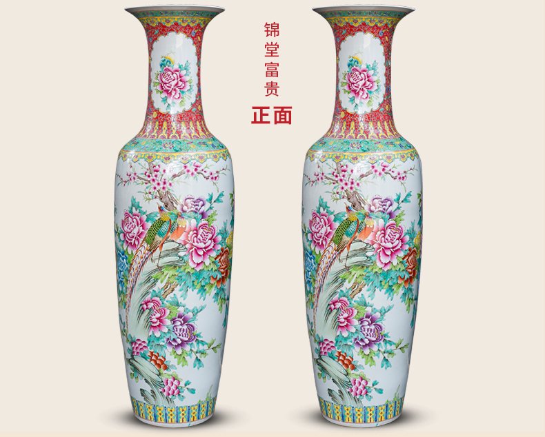 Large Chinese Hand Painted Dragon Ceramic Blue and White Porcelain Floor Vases