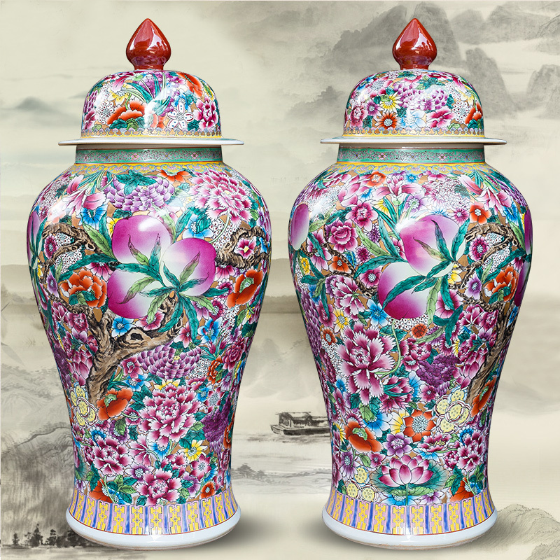 Large Chinese Hand Painted Dragon Ceramic Blue and White Porcelain Floor Vases