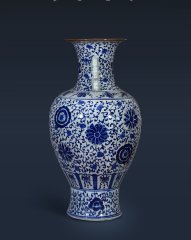 Large Chinese Hand Painted Dragon Ceramic Blue and White Porcelain Floor Vases
