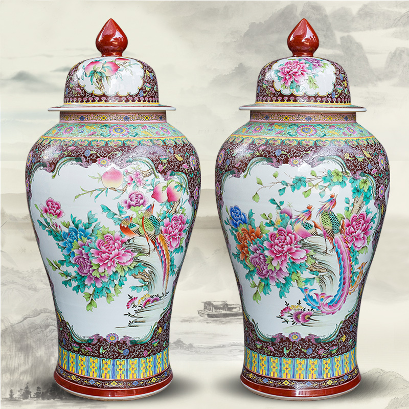 Large Chinese Hand Painted Dragon Ceramic Blue and White Porcelain Floor Vases