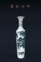Large Chinese Hand Painted Dragon Ceramic Blue and White Porcelain Floor Vases
