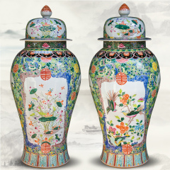 Large Chinese Hand Painted Dragon Ceramic Blue and White Porcelain Floor Vases