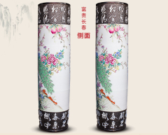 Large Chinese Hand Painted Dragon Ceramic Blue and White Porcelain Floor Vases