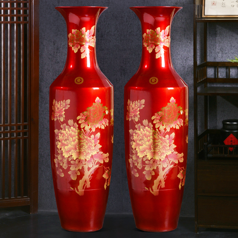 Large Chinese Hand Painted Dragon Ceramic Blue and White Porcelain Floor Vases
