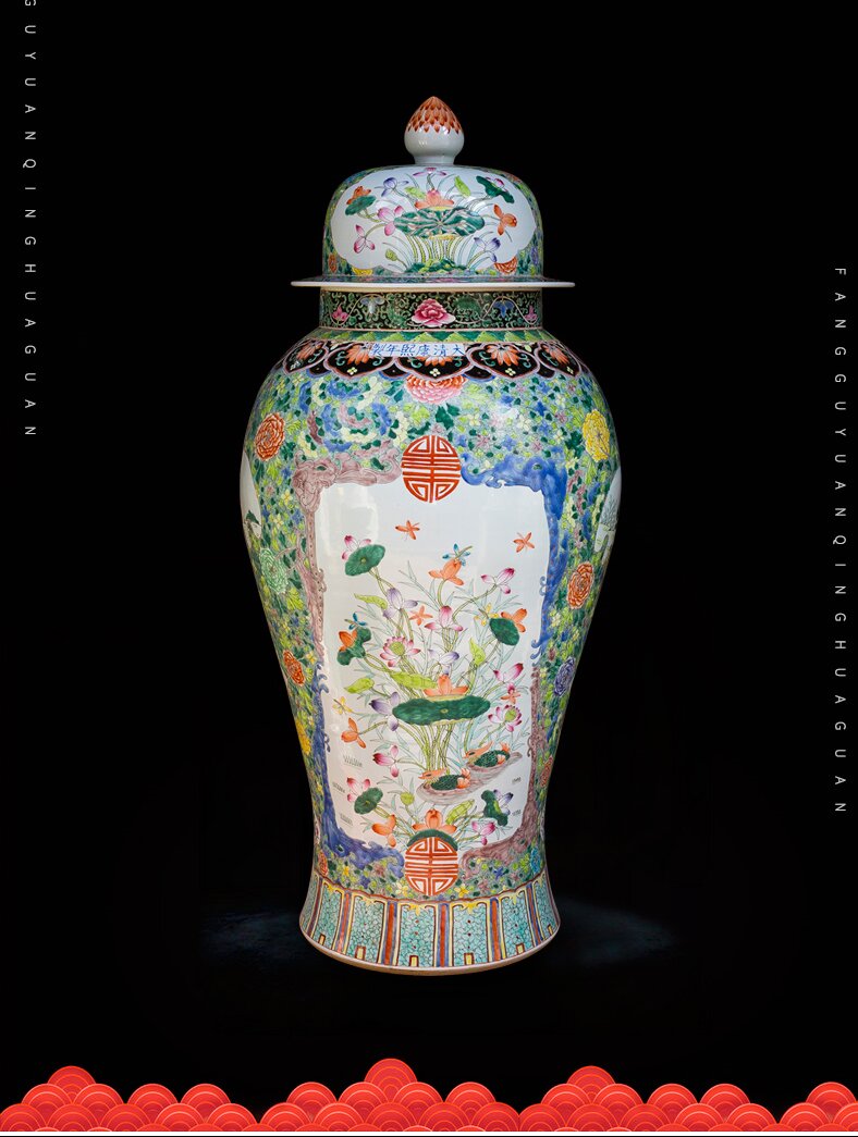 Large Chinese Hand Painted Dragon Ceramic Blue and White Porcelain Floor Vases