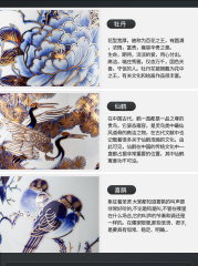 Large Chinese Hand Painted Dragon Ceramic Blue and White Porcelain Floor Vases